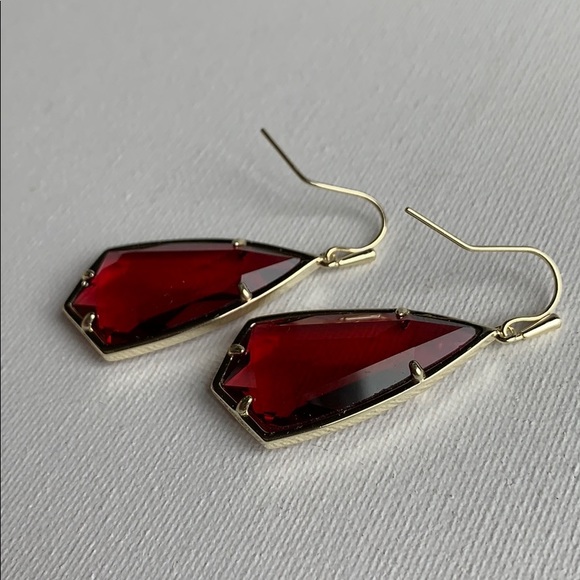 Kendra Scott Carla Earrings Berry Gold NEW - Picture 4 of 7